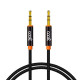 COOL CABLE JACK 3.5 MM A JACK 3.5 MM  AUDIO-AUDIO NYLON NEGRO (1M)